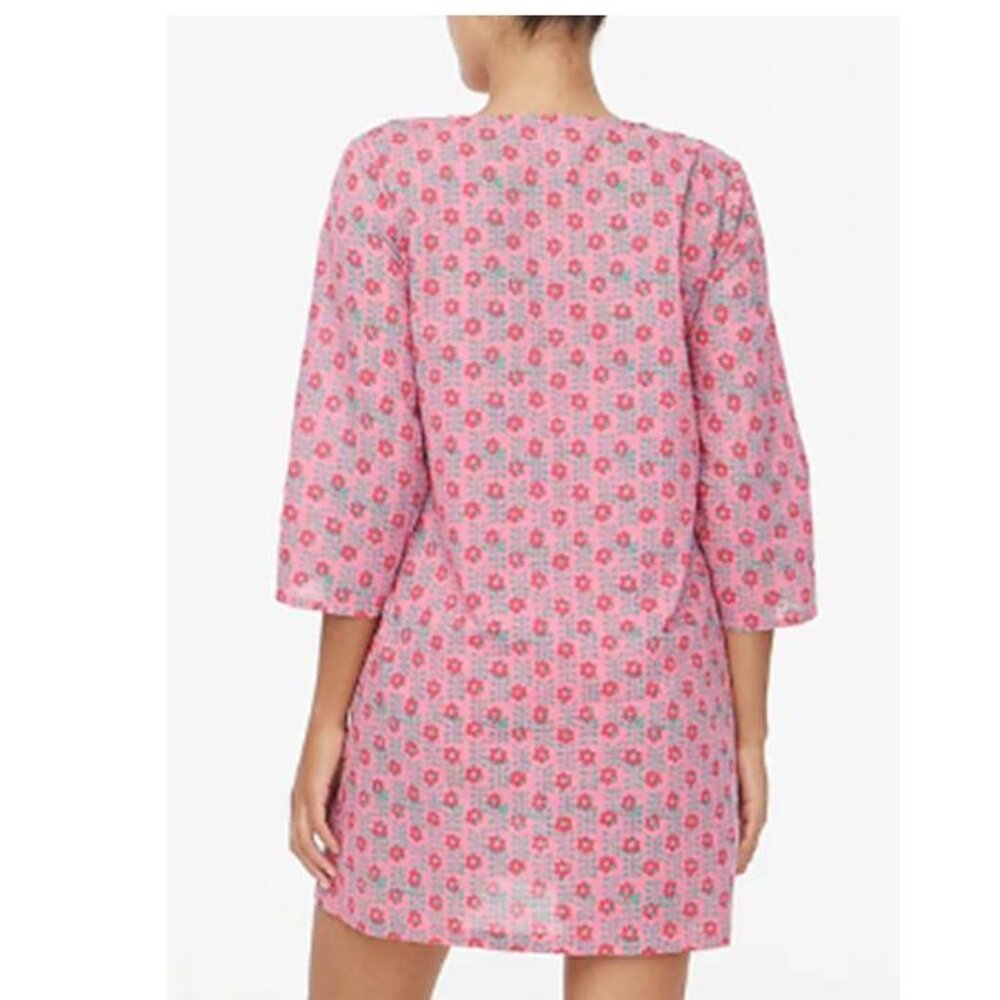 J. Crew Pink Floral Mini Dress with Green Tassel
(Bin 11) - Picture 2 of 9